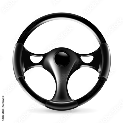 Steering wheel, icon