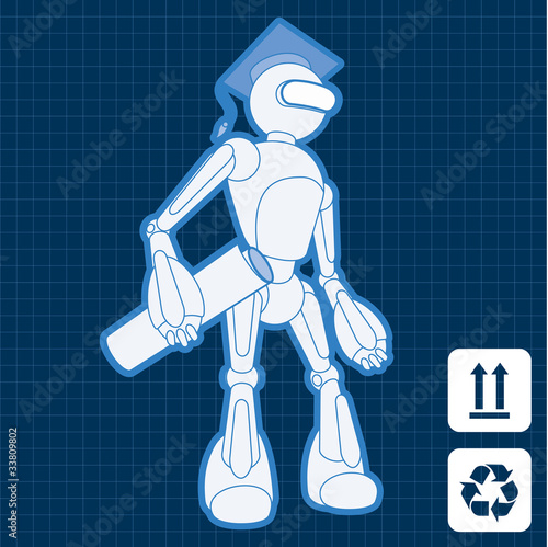 Academy graduate student robot blueprint plan