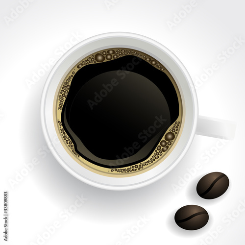 Cup of Coffee vector background