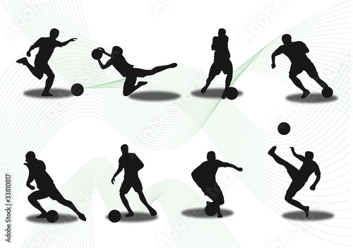 Fußball Silhouetten