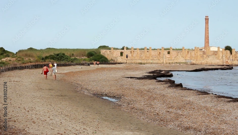 Spiaggia dell'oasi faunistica di Vendicari, Sicily, Italy Spiaggia dell'oasi faunistica di Vendicari, Sicily, Italy