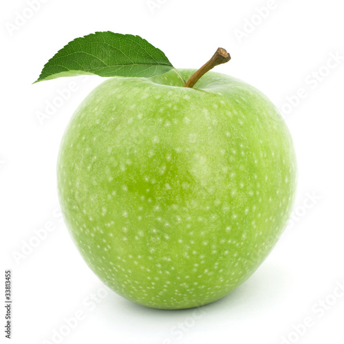 green apples Isolated on a white background