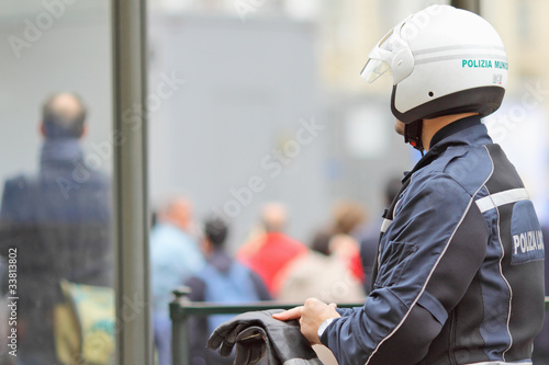 Vigile motociclista photo