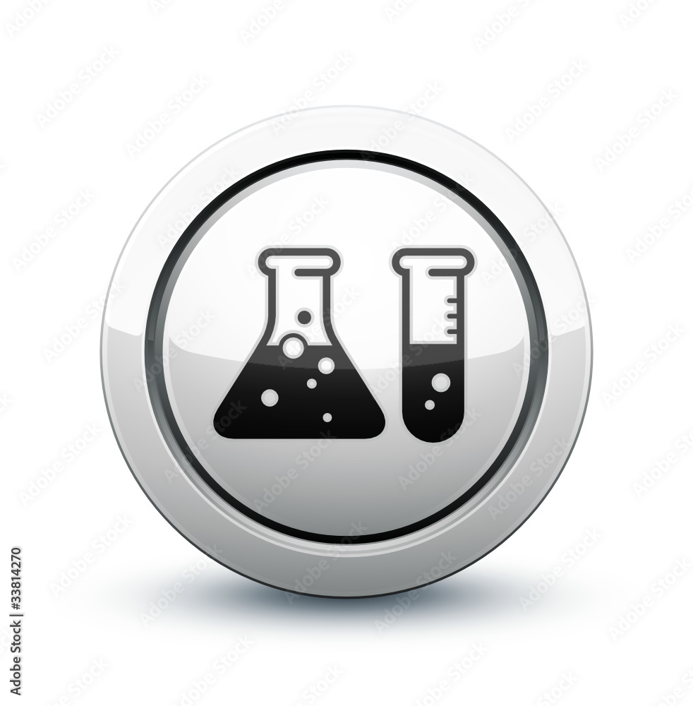 icône science fiole chimie icône science fiole chimie