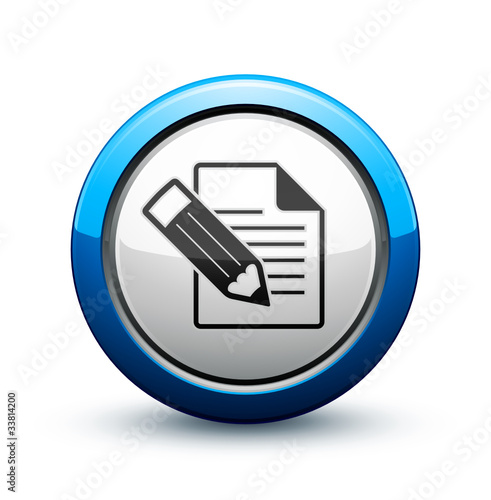 Obraz na płótnie icône fichier document écriture w salonie
