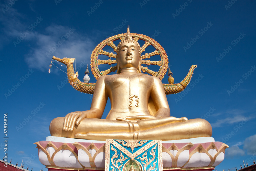 Fototapeta premium Big buddha landmark of Samui island