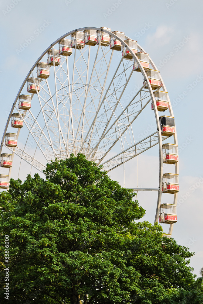 Ferry wheel in Hyde Park, London, UK
