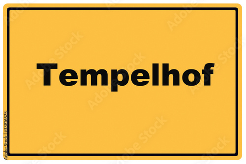 Schild Tempelhof