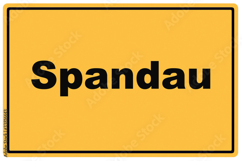 Schild Spandau