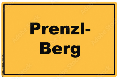 Schild Prenzl-Berg