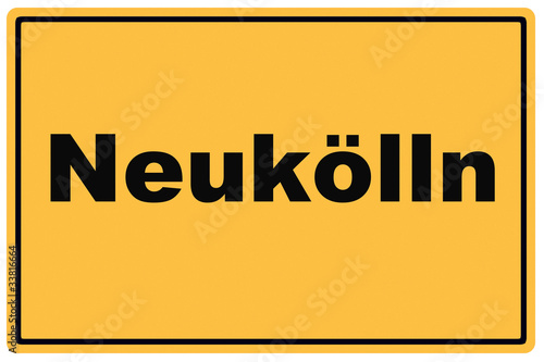 Schild Neukölln