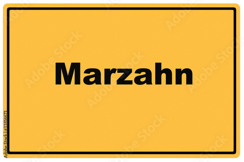 Schild Marzahn