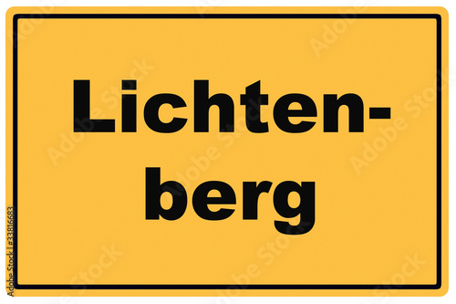 Schild Lichtenberg