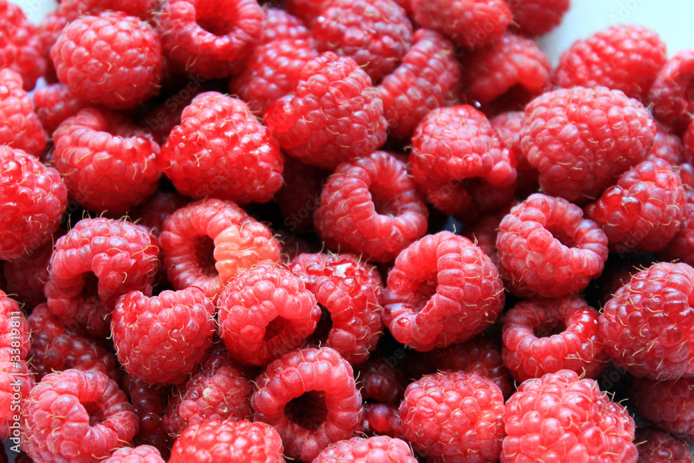 Fresh raspberries closeup Fresh raspberries closeup