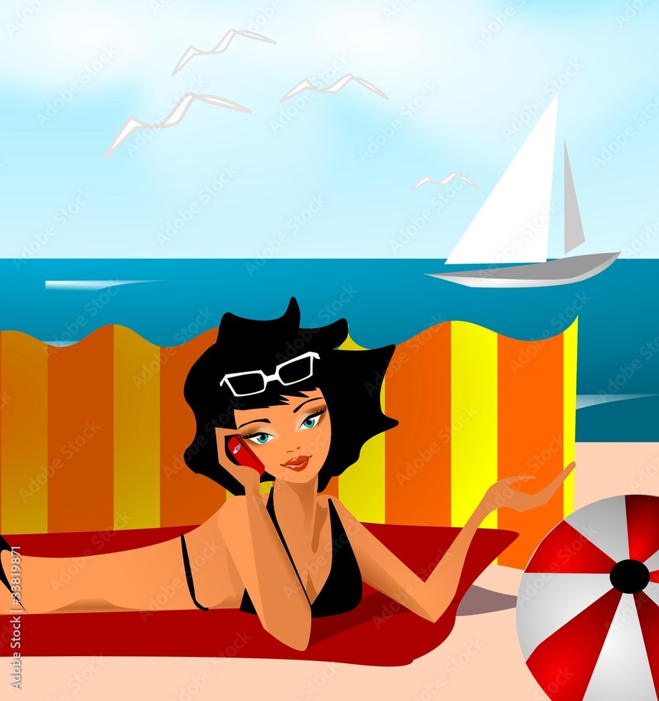 Fototapeta premium pozdrowienia z wakacji