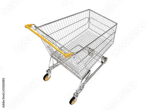 Shopping carts isolated