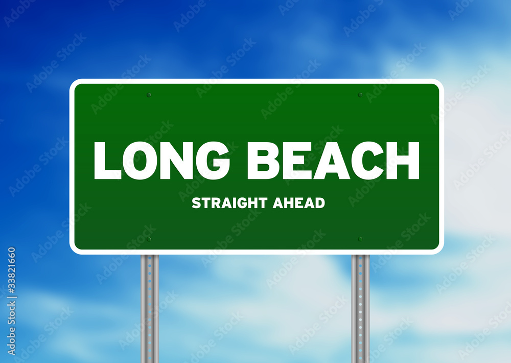 Long beach , California, Highway Sign Long beach , California, Highway Sign