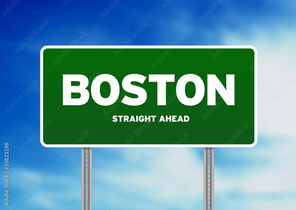 Boston, Massachusetts Highway Sign Boston, Massachusetts Highway Sign