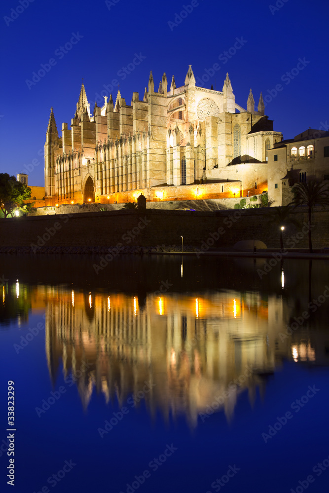 Cathedral of Majorca in Palma de Mallorca Balearic islands