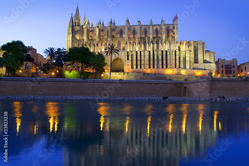 Cathedral of Majorca in Palma de Mallorca Balearic islands © lunamarina