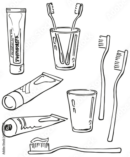 Teeth cleaning set