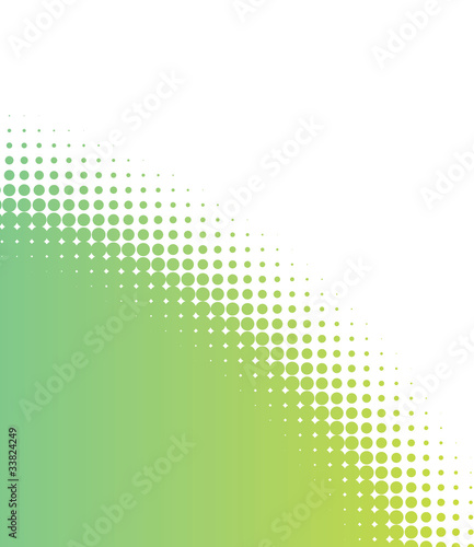 green halftone dots background