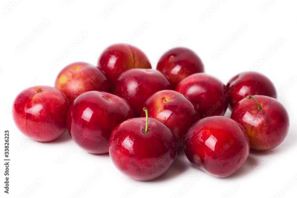 Red plums