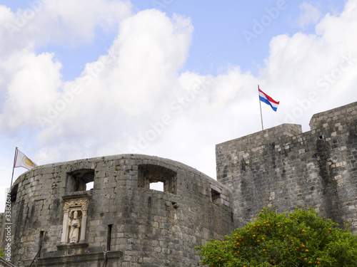 The Walled City of Dubrovnic in Croatia Europe