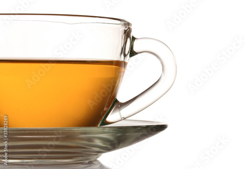 nice cup of tea isolated on white