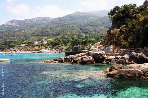 coast near Sant´Andrea, resort on the island Elba