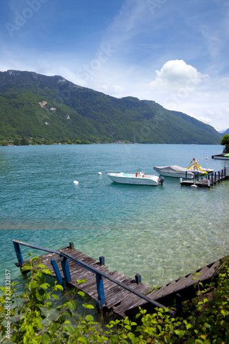 Obraz na płótnie lake annecy w salonie