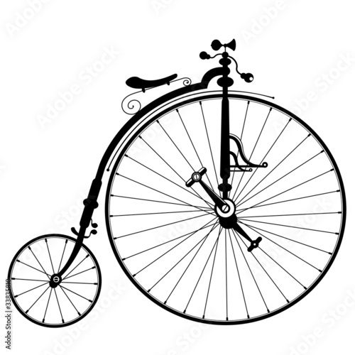 old bicycle drawing #33835810