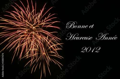 Bonne et heureuse année 2012 photo