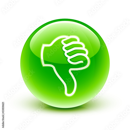 icône pouce bas / thumb down icon