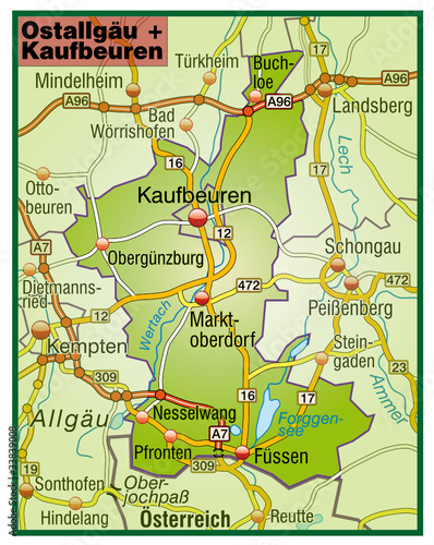 Landkreise Ostallgäu + Kaufbeuren Variante 5