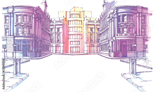 The buildings - old and new