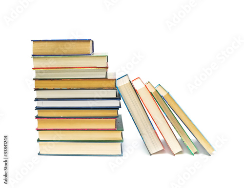 books isolated on a white background