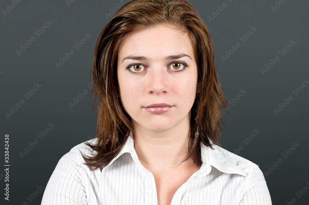 Close-up portrait of young woman Close-up portrait of young woman