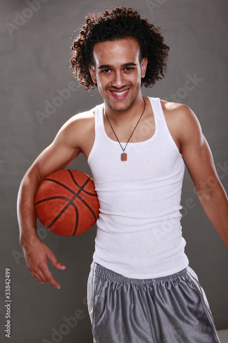 Young basketball player photo