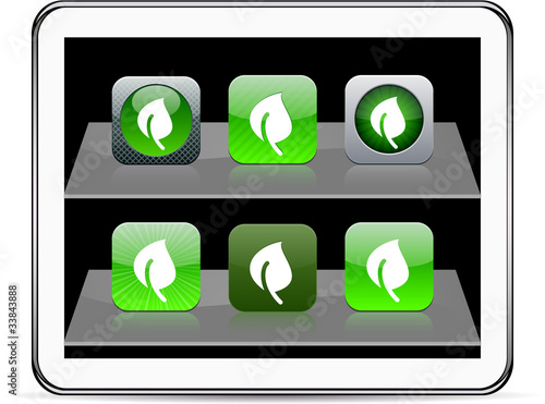 Leaf green app icons.