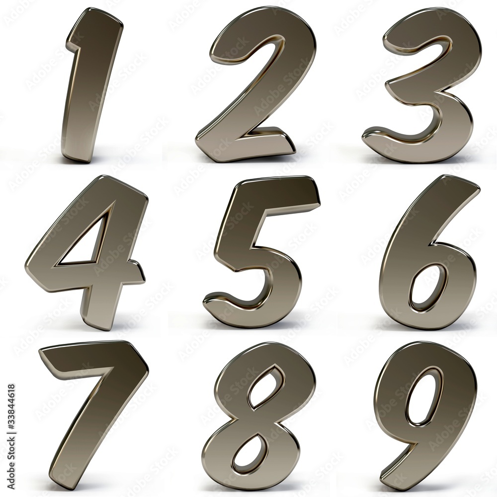 3d metal numbers 3d metal numbers