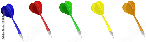 Dartpfeile Vektor Set