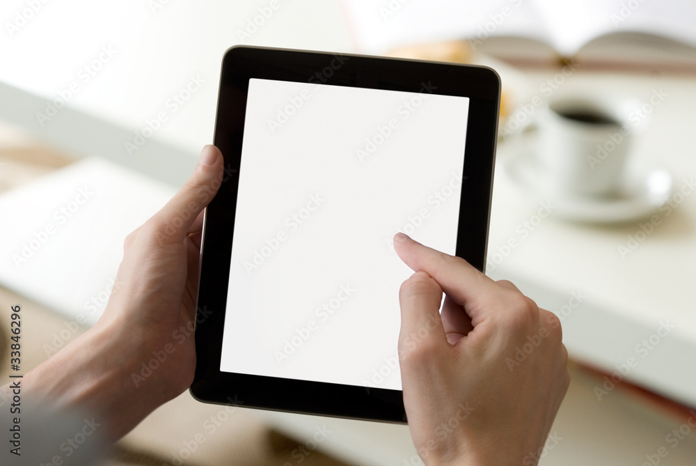 Digital tablet (with screen clipping path)