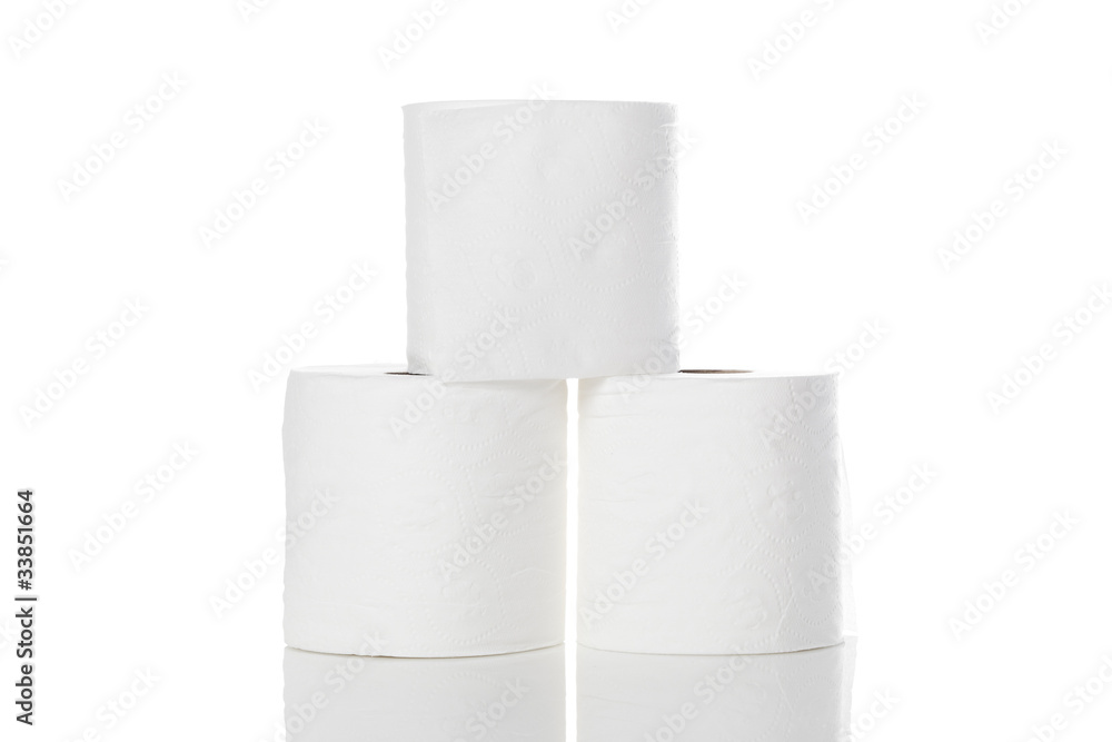 Clean white toilet paper Clean white toilet paper