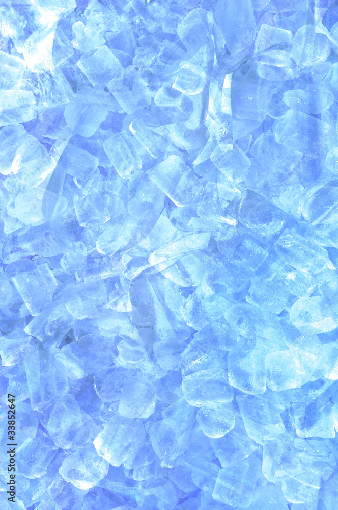 abstract ice cube in blue light background abstract ice cube in blue light background