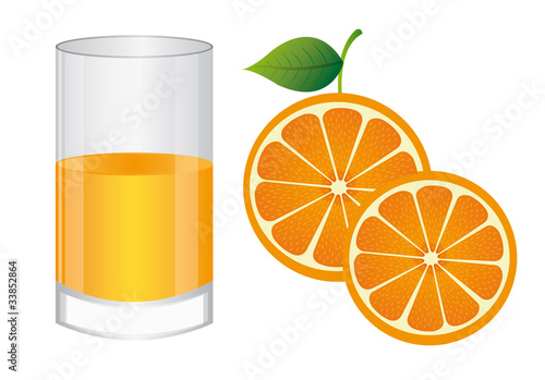 glass of juice orange