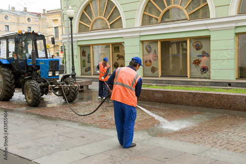 Konstfotografi Street cleaner