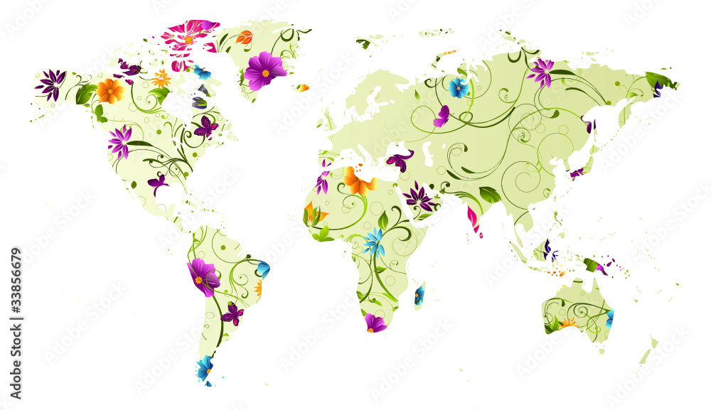 Obraz premium terre fleurie