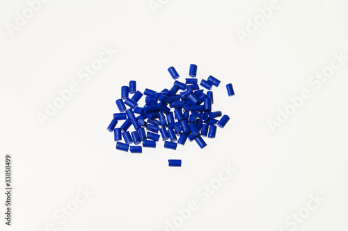 Kunststoffgranulat Blau