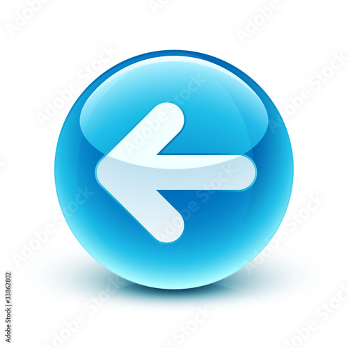 Obraz na płótnie icône flèche précédant retour / arrow icon w salonie
